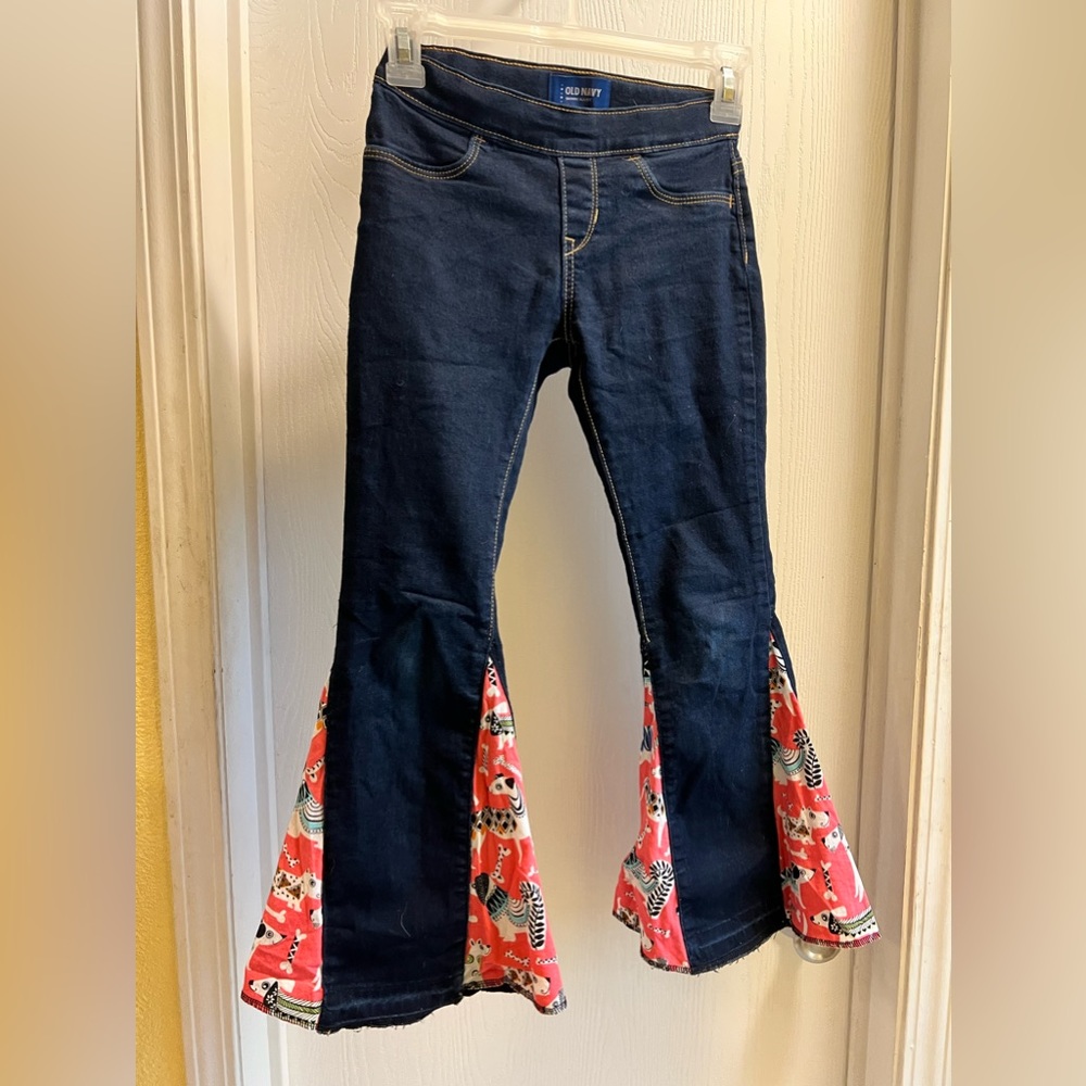 Girls Old Navy custom flair jeans